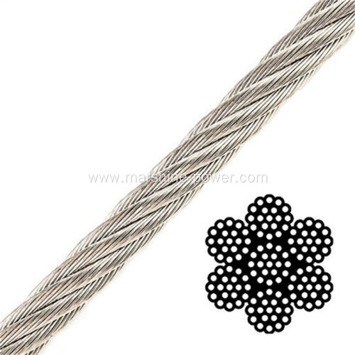 Bright Grease Oil Steel Wire Rope